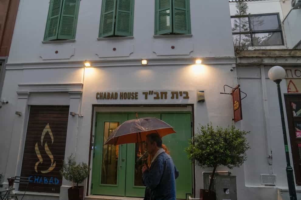 A Jewish restaurant in Athens was believed to be a target for attack, Greek officials said (AP Photo/Thanassis Stavrakis)