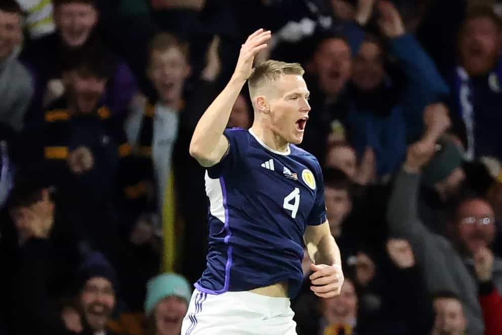 Scotland’s Scott McTominay scores double against Spain (Steve Welsh/PA)