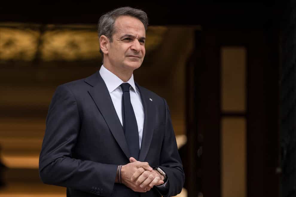 Greek Prime Minister Kyriakos Mitsotakis (Petros Giannakouris/AP)