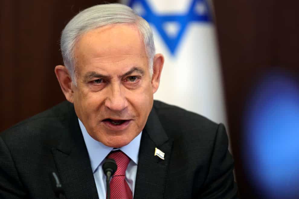 Israeli prime minister Benjamin Netanyahu said his country was sovereign and made decisions ‘by the will of its people and not based on pressures from abroad’ (Abir Sultan/Pool Photo via AP)