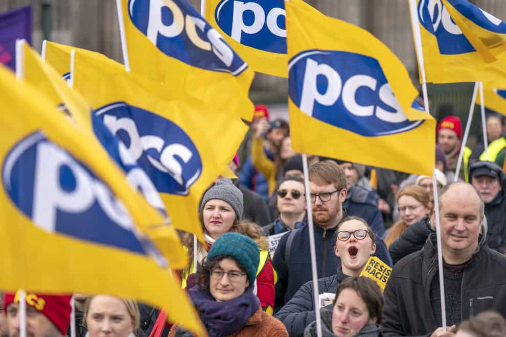 The Public and Commercial Services union (PCS) said more than 700 of its members at the Driving and Vehicle Licensing Agency’s call centre in Swansea will walk out on April 11 and 12 (Jane Barlow/PA)