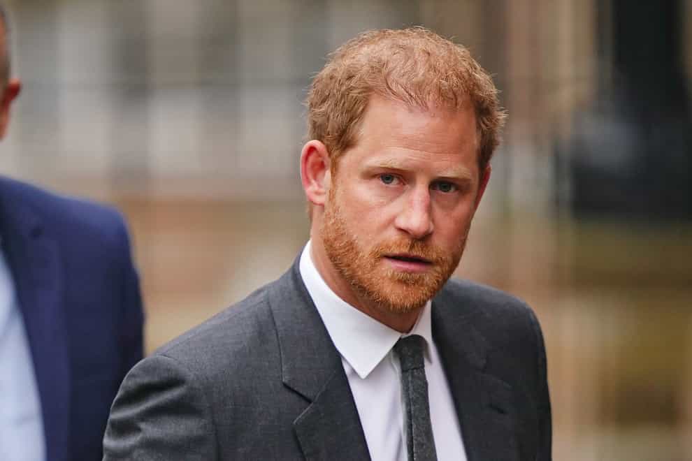 The Duke of Sussex did not return to the ongoing hearing at the Royal Courts Of Justice in central London on Wednesday (Aaron Chown/PA)