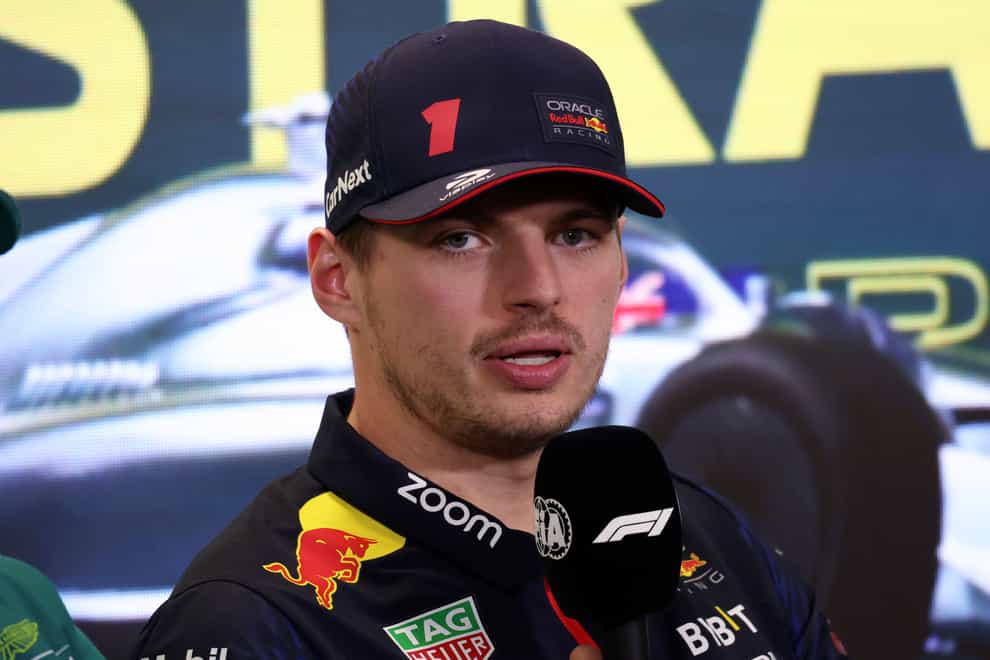 Max Verstappen speaking ahead of the Australian Grand Prix in Melbourne (Asanka Brendon Ratnayake/AP)