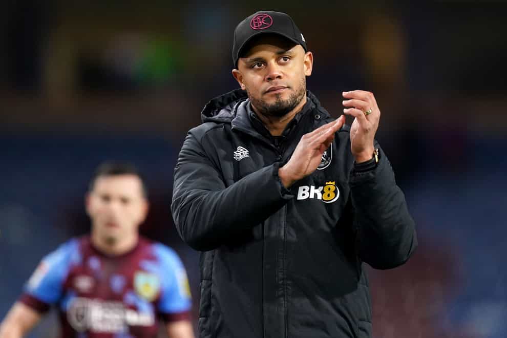 Burnley manager Vincent Kompany saw his side held at home by Sunderland (Mike Egerton/PA)