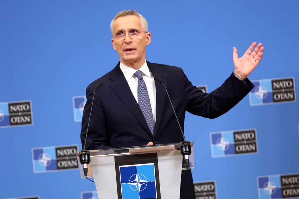 Nato secretary general Jens Stoltenberg (Geert Vanden Wijngaert/AP)