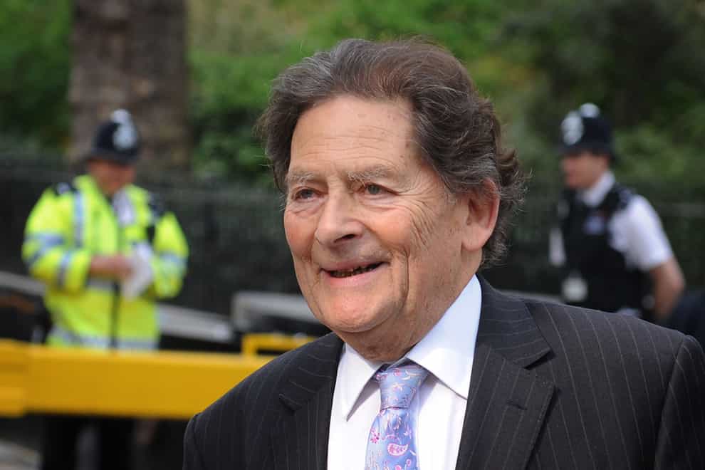Former Chancellor of the Exchequer Nigel Lawson (Stefan Rousseau/PA)