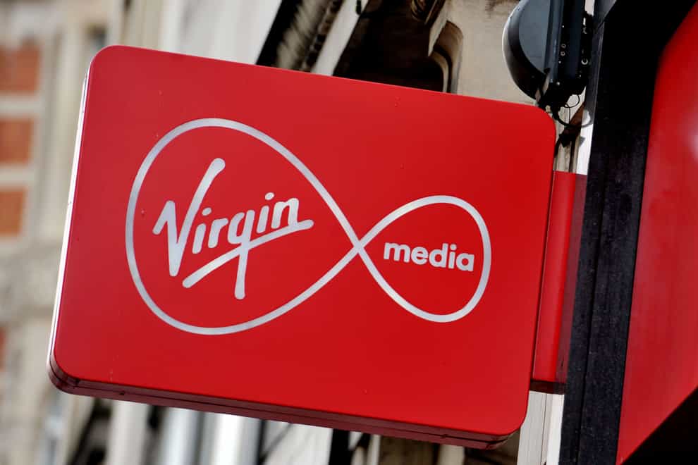 Virgin Media customers struggled to access the internet on Tuesday morning (Nick Ansell/PA)