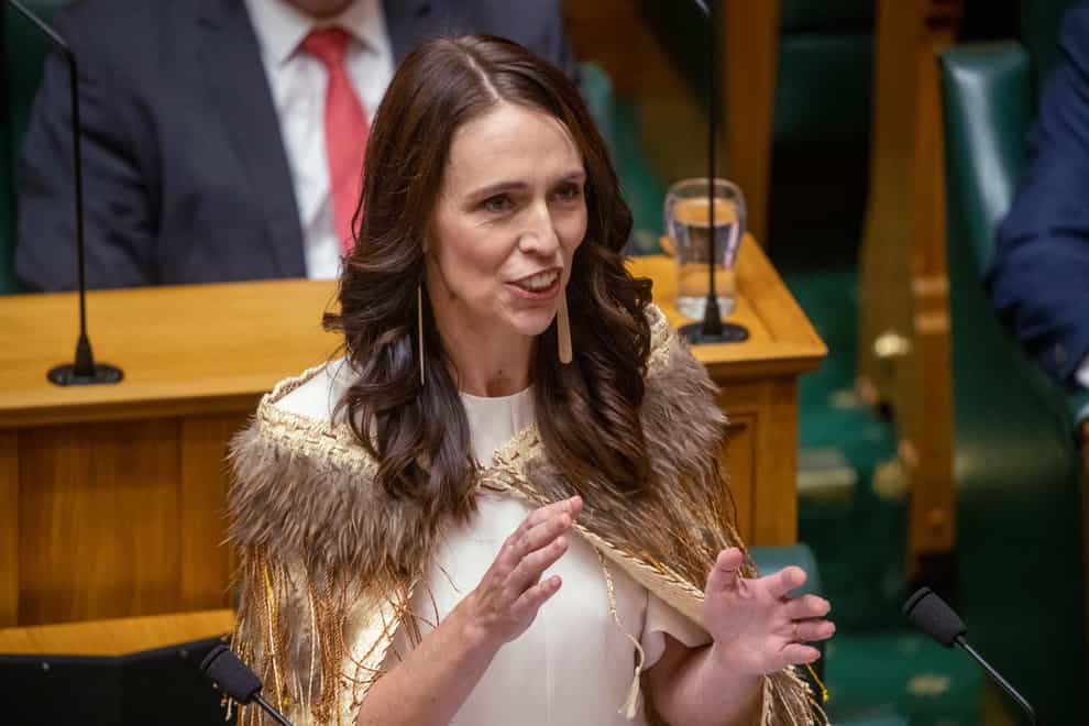 Jacinda Ardern makes her final speech to New Zealand’s Parliament (Mark Mitchell/New Zealand Herald via AP)