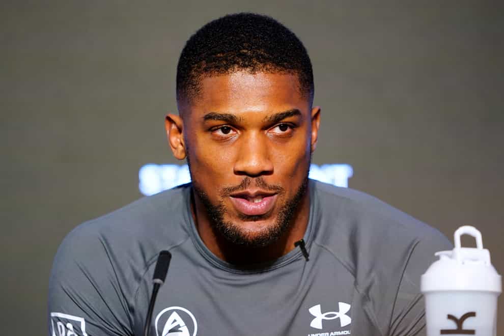Anthony Joshua is hoping to be back in the ring in ‘the next three months’ (Zac Goodwin/PA)