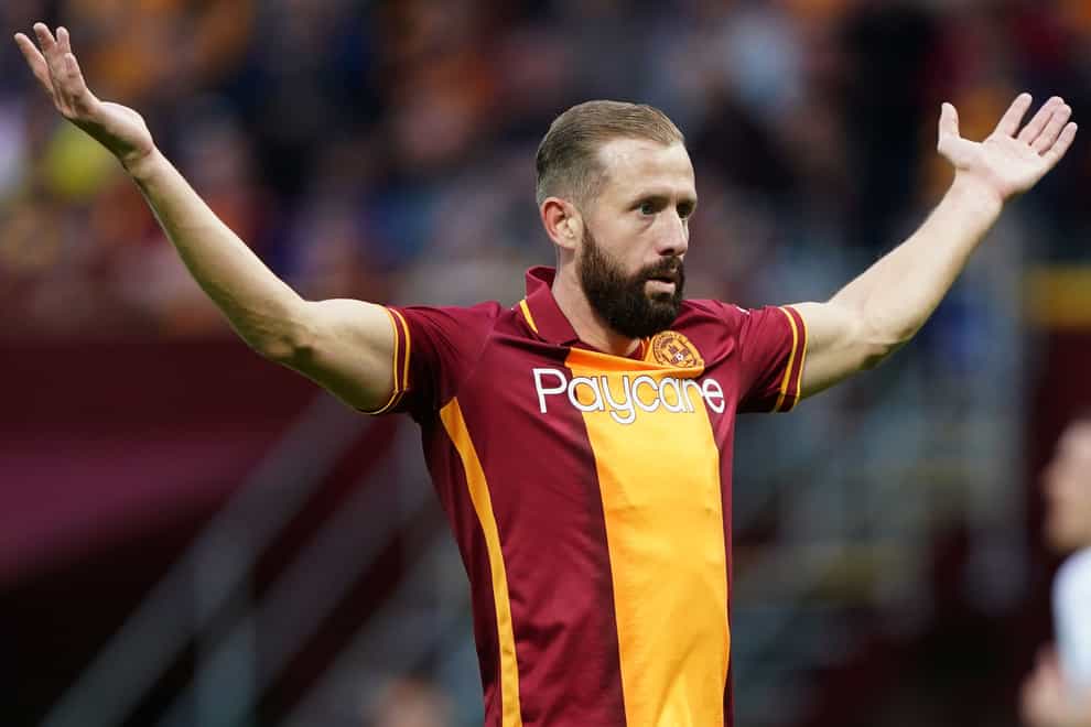The prolific Kevin van Veen fired Motherwell to victory (Andrew Milligan/PA)