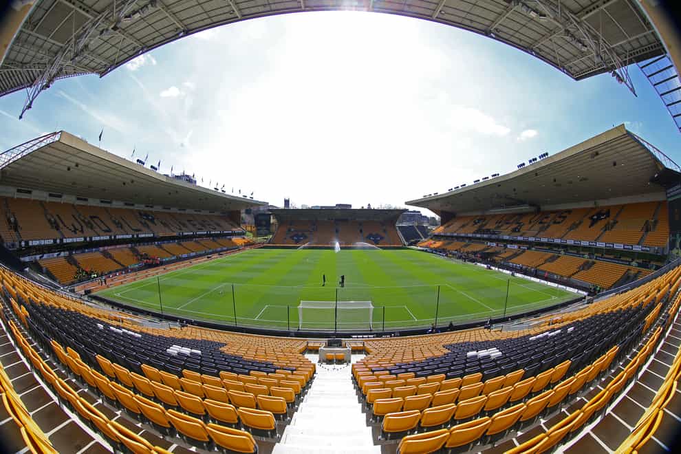 The stadium announcer at Molineux issued warnings to fans about homophobic abuse more than once (Nigel French/PA).
