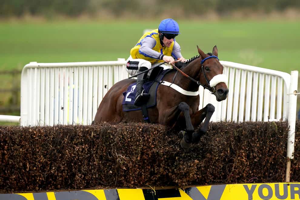 Minella Trump, here winning at Sedgefield, will bid to give Donald McCain a second victory in the Randox Grand National (Mike Egerton/PA)