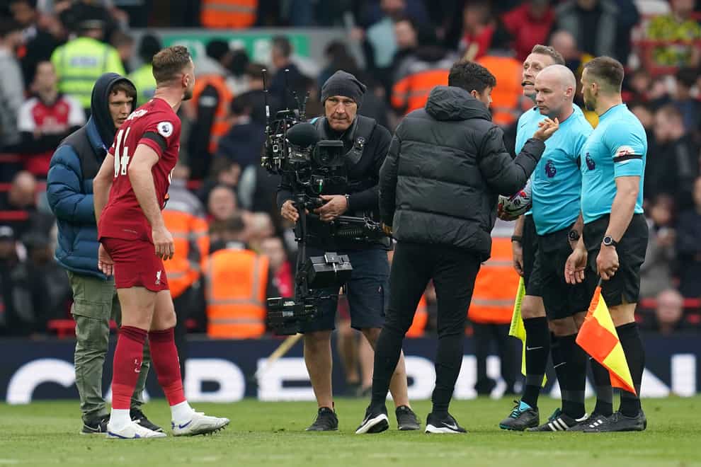 Liverpool were furious with the incident (Nick Potts/PA)