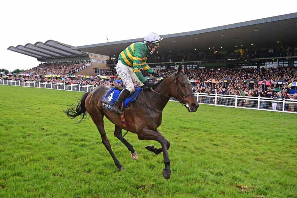 I Am Maximus ridden by Paul Townend win The BoyleSports Irish Grand National Chase at Fairyhouse Racecourse in County Meath, Ireland. Picture date: Monday April 10, 2023.