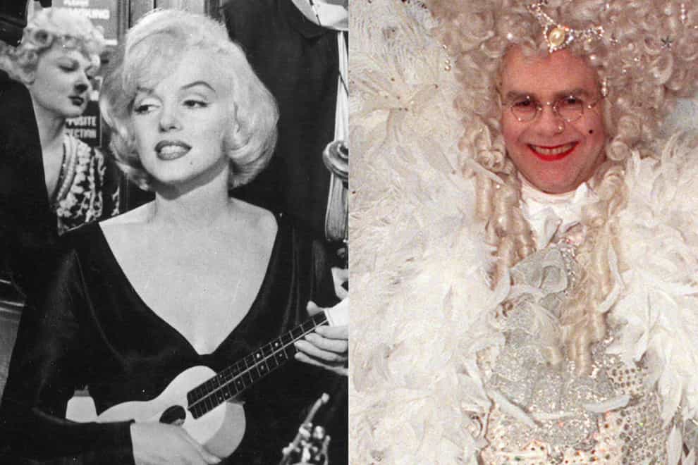 Costumes worn by Marilyn Monroe and Elton John will feature in the V&A’s Diva exhbition (Alamy/Neil Munns/PA)