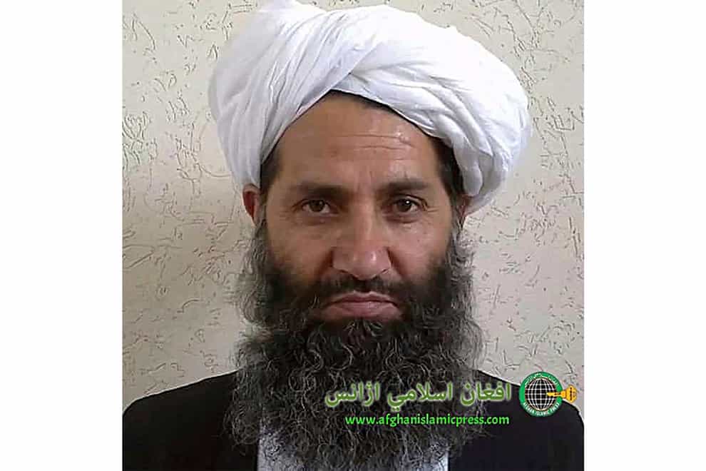 The leader of the Afghanistan Taliban Mawlawi Hibatullah Akhundzada (Afghan Islamic Press/AP)