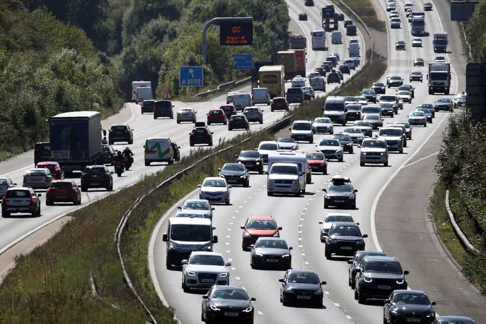 Drivers on Britain’s motorways are being allowed to let go of steering wheels for the first time after the UK became the first European country to approve a hands-free system (Andrew Matthews/PA)
