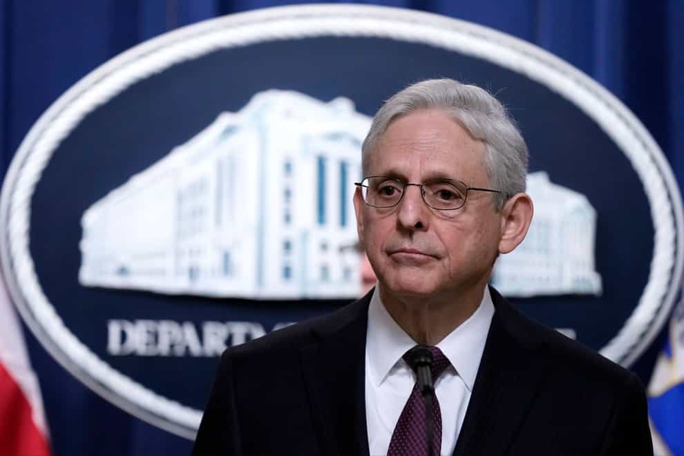 Attorney General Merrick Garland set out the charges (Susan Walsh/AP)