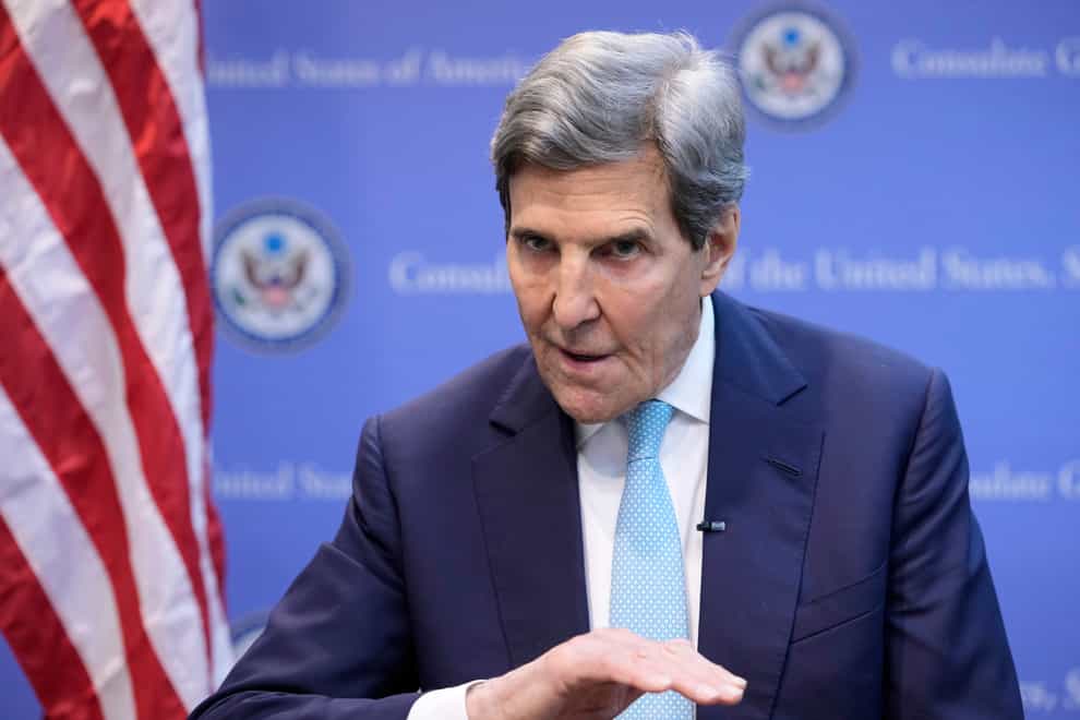 US special presidential envoy for climate John Kerry (Hiro Komae/AP/PA)