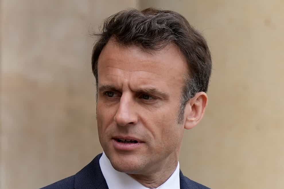 French President Emmanuel Macron (Lewis Joly, Pool/AP)