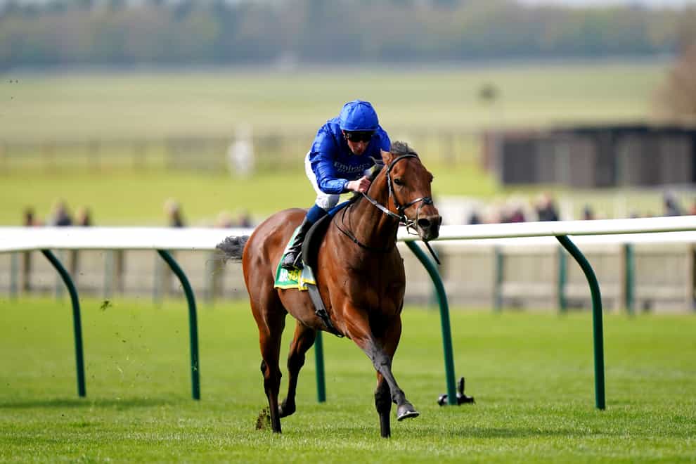 Ottoman Fleet and William Buick on their way to winning the Earl of Sefton Stakes at Newmarket (Tim Goode/PA)