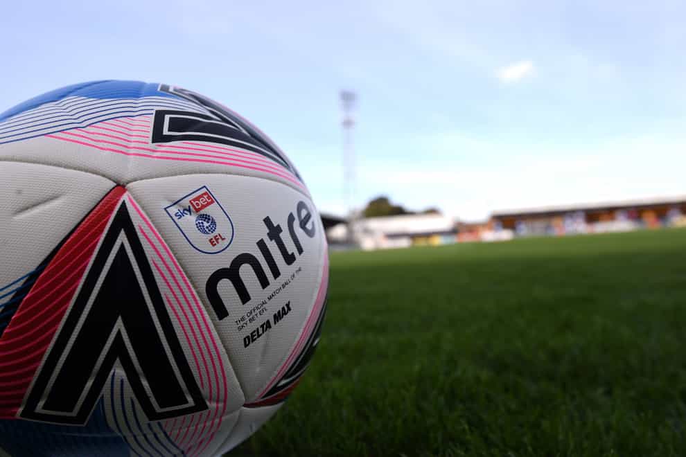 A general view of the Mitre Match ball at the Abbey Stadium, Cambridge.