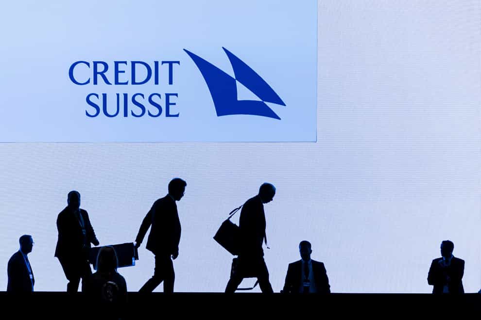 Credit Suisse sign (Keystone/AP)
