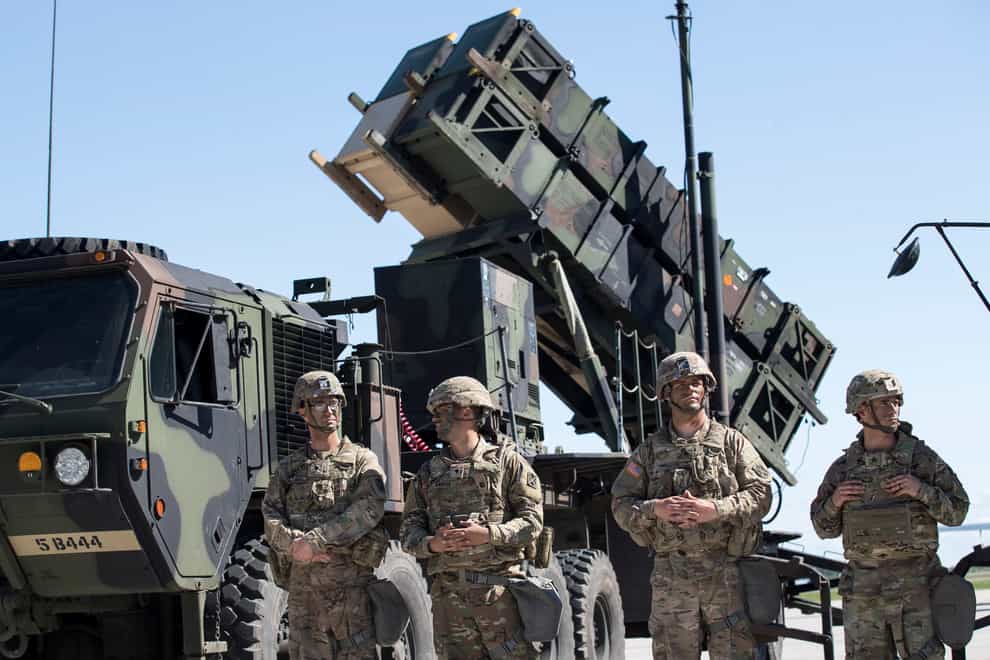 A Patriot surface-to-air missile battery (AP)