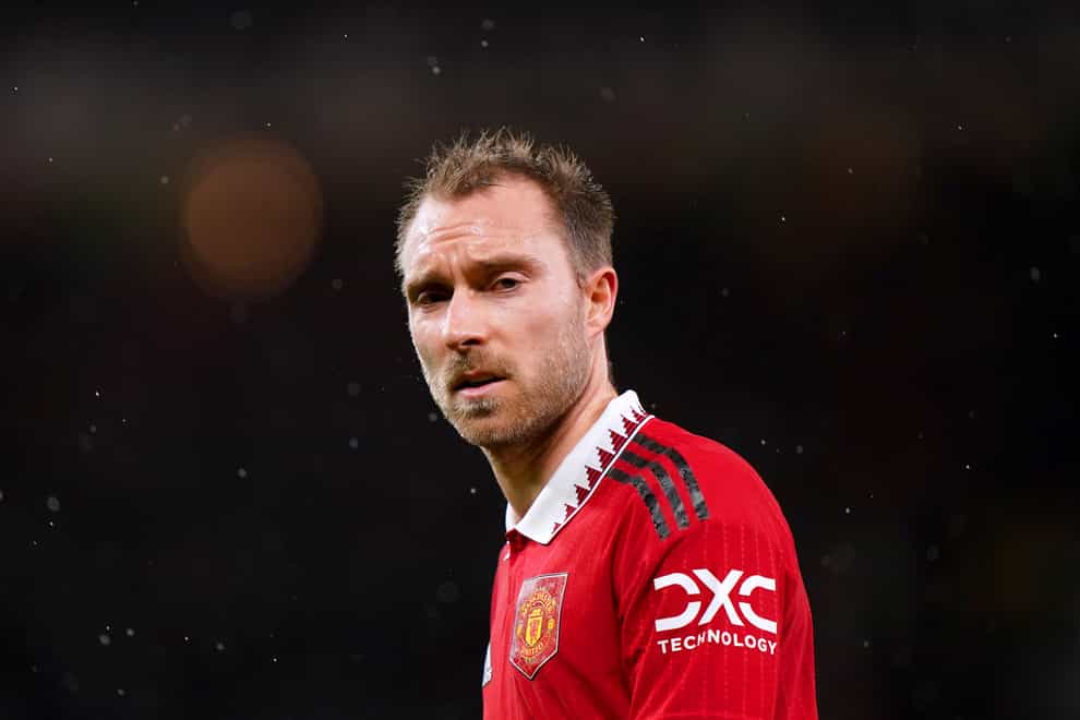 Christian Eriksen is determined to end the season on a high with Manchester United (Tim Goode/PA)
