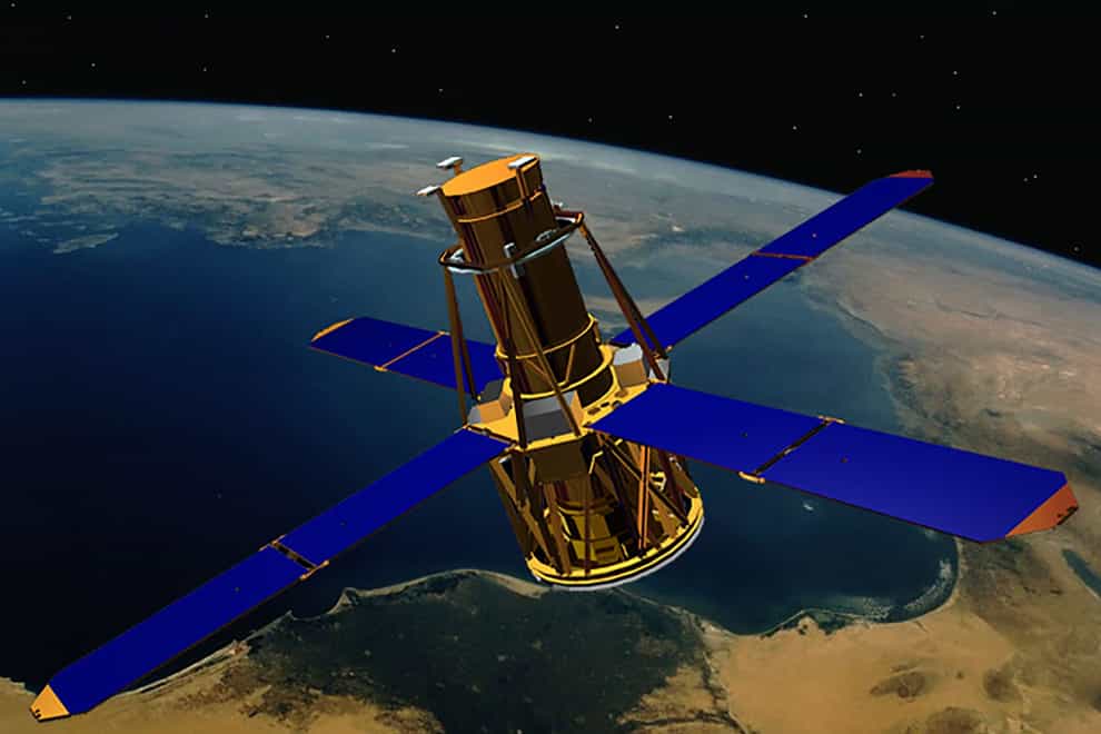 This illustration provided by Nasa depicts the Rhessi solar observation satellite (Nasa via AP)