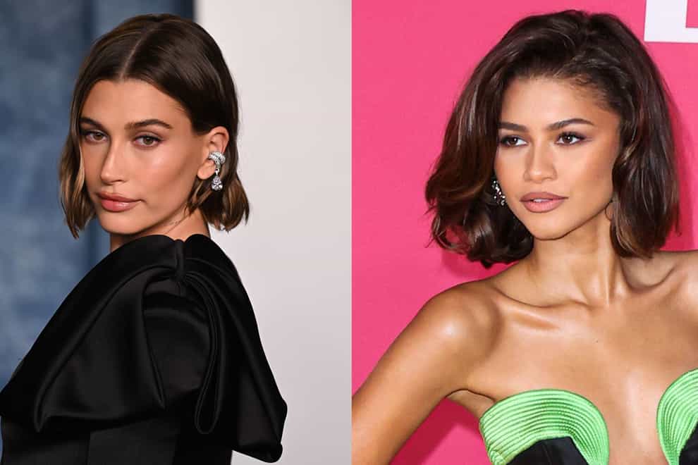 Hailey Bieber and Zendaya have rocked bobs on the red carpet recently (Doug Peters/Alamy/PA)
