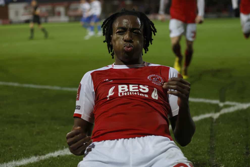 Promise Omochere was the Fleetwood matchwinner (PA)