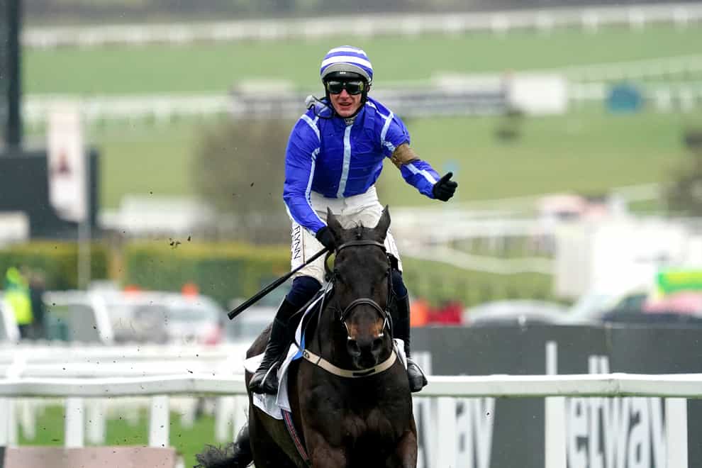 Energumene winning his second Queen Mother Champion Chase at Cheltenham under Paul Townend (Tim Goode/PA)