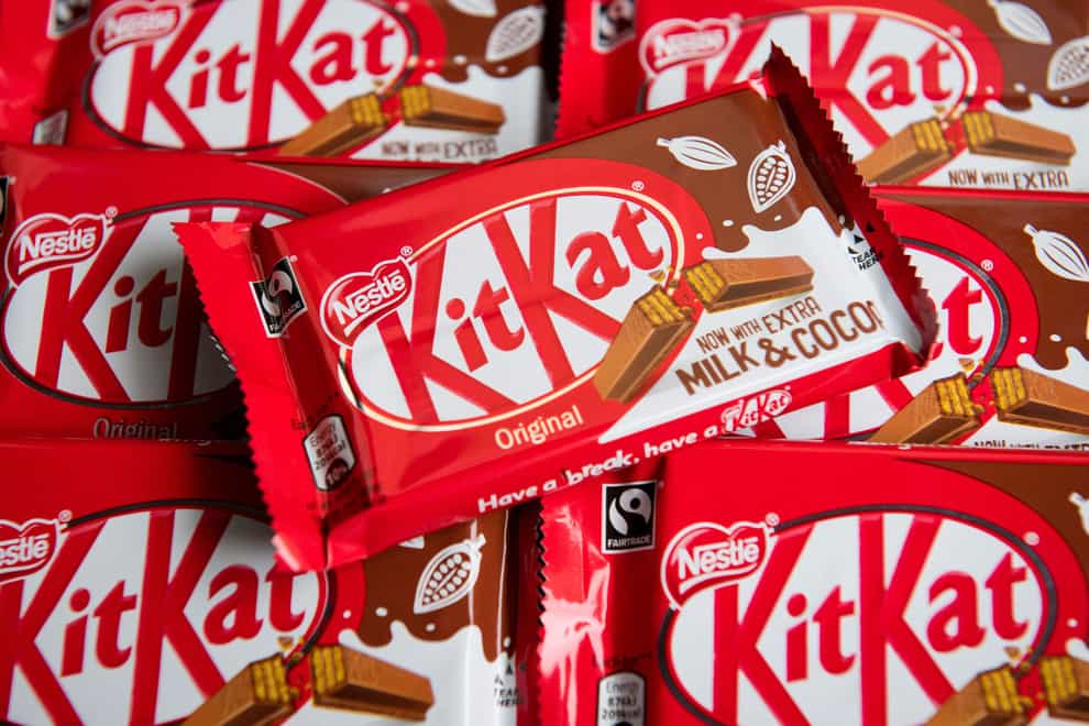 KitKat maker Nestle increased its prices by an average of nearly 10% in the first three months of 2023 (Dominic Lipinski/PA)