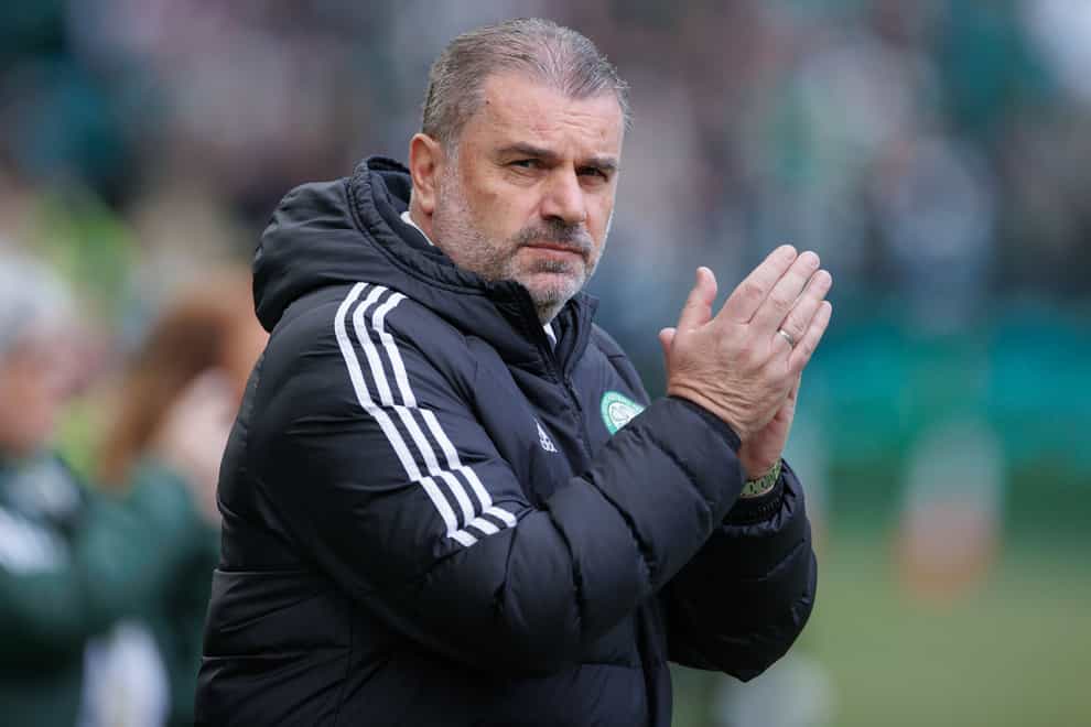 Ange Postecoglou is looking forward to Sunday’s Old Firm derby (Steve Welsh/PA)