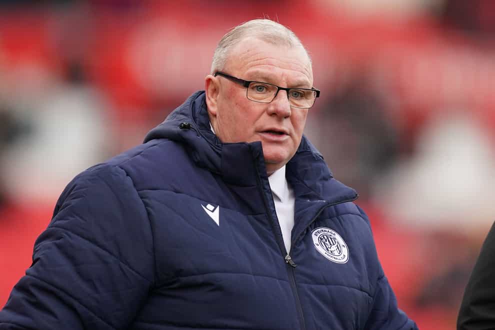 Steve Evans was pleased with his side’s response (Mike Egerton/PA)