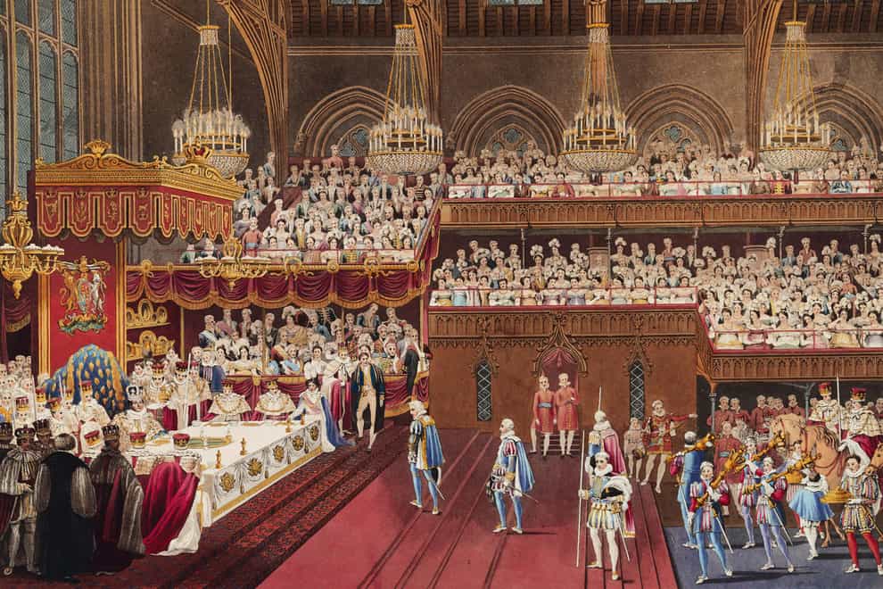 King George IV’s coronation in 1821 (Picture Art Collection/Alamy Stock Photo/PA)