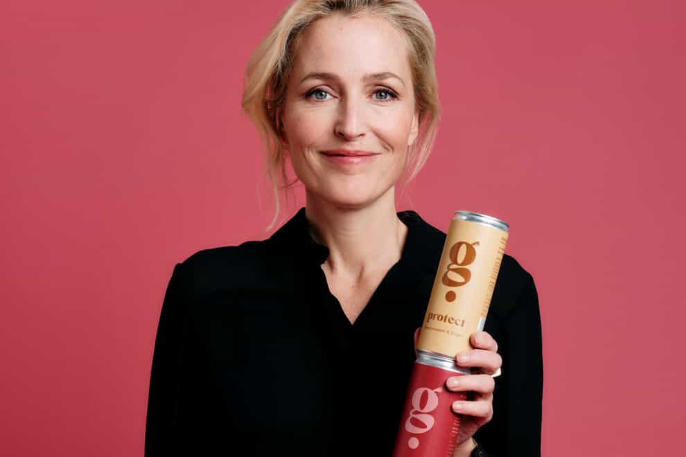 Gillian Anderson has launched a new non-alcoholic drinks brand (G Spot/PA)