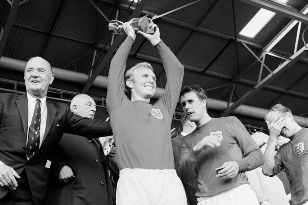 England captain Bobby Moore lifted the World Cup at Wembley at the end of the 1966 final (PA Archive)