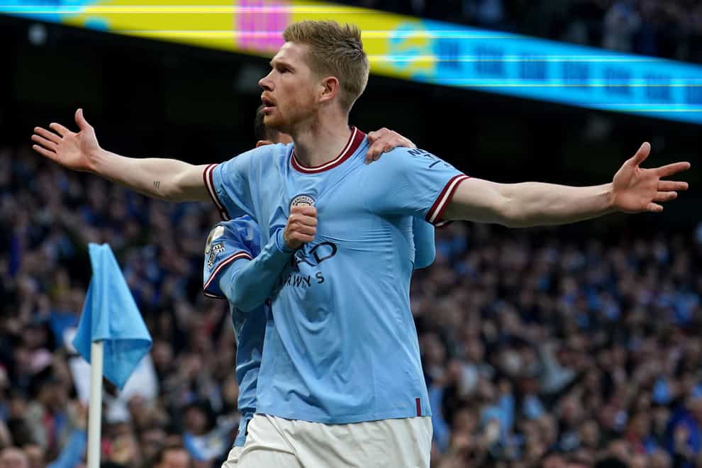 Kevin De Bruyne delivered a superb performance as Manchester City overpowered Arsenal (Martin Rickett/PA)