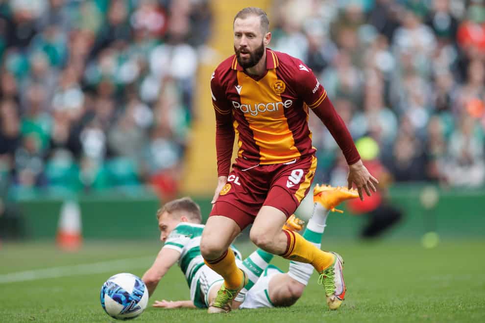 Kevin van Veen hit his 20th league goal of the season at Celtic Park (PA)