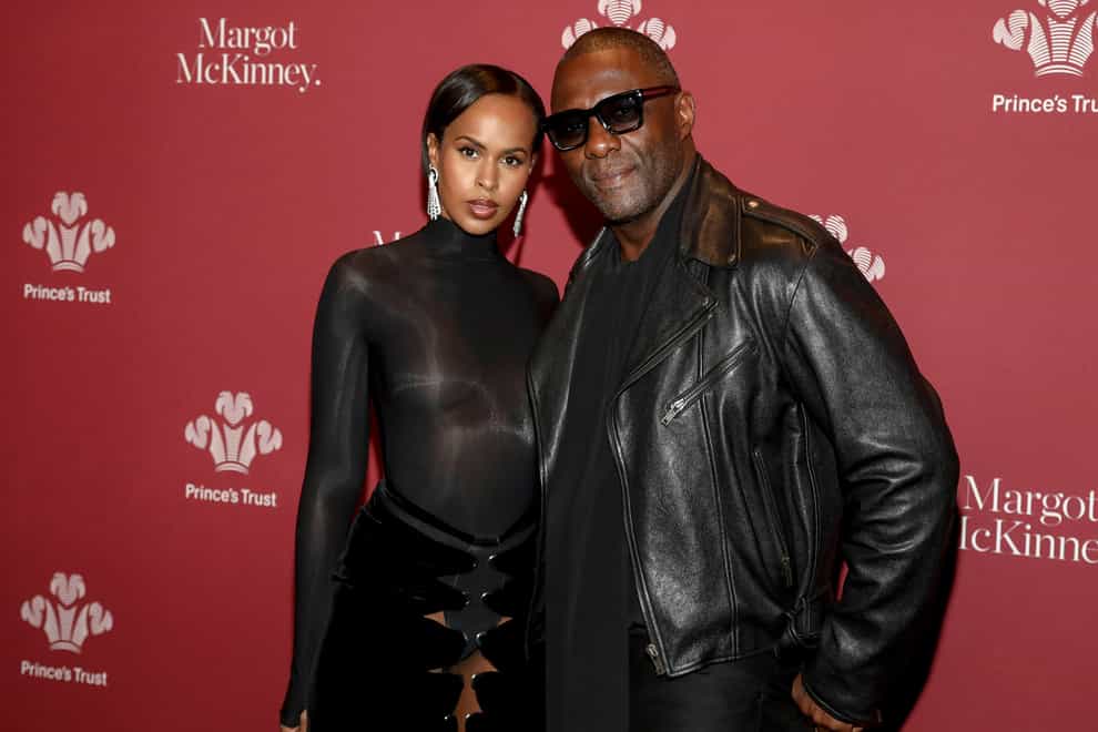 Fashion model Sabrina Dhowre Elba, left, and actor Idris Elba attend The Prince’s Trust Global Gala in New York City (Andy Kropa/Invision/AP)