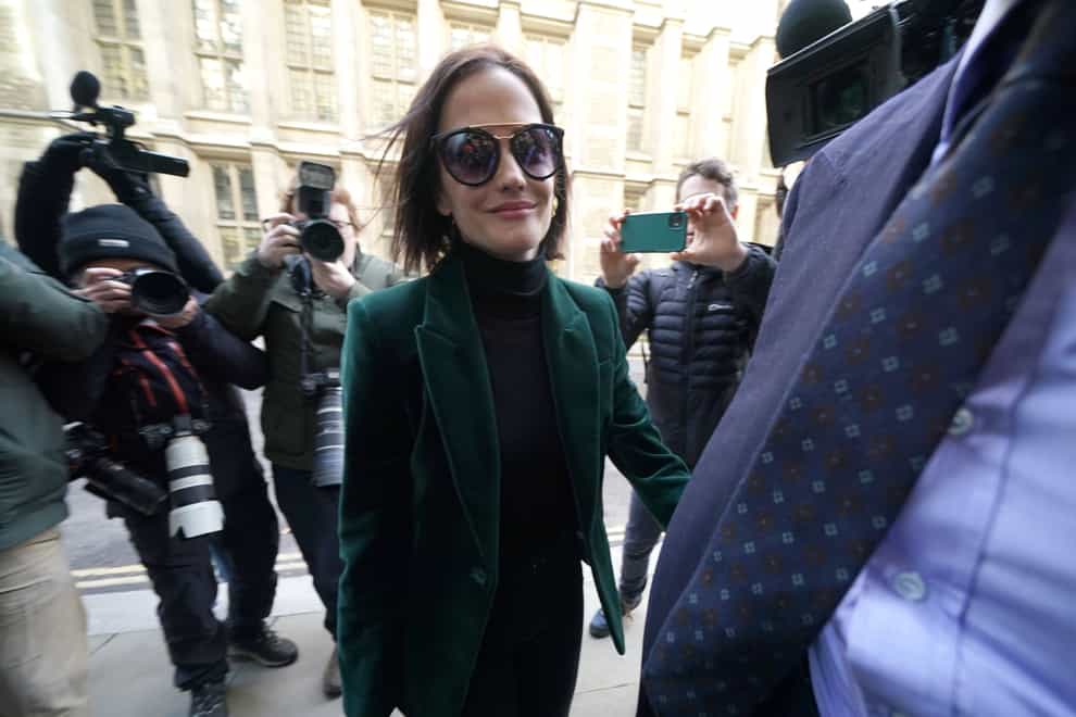 Eva Green arrives at the Rolls Building, London, for her High Court legal action over payment for a shuttered film project. The actress is suing production company White Lantern Films over the shuttered British film project A Patriot. Picture date: Monday January 30, 2023.