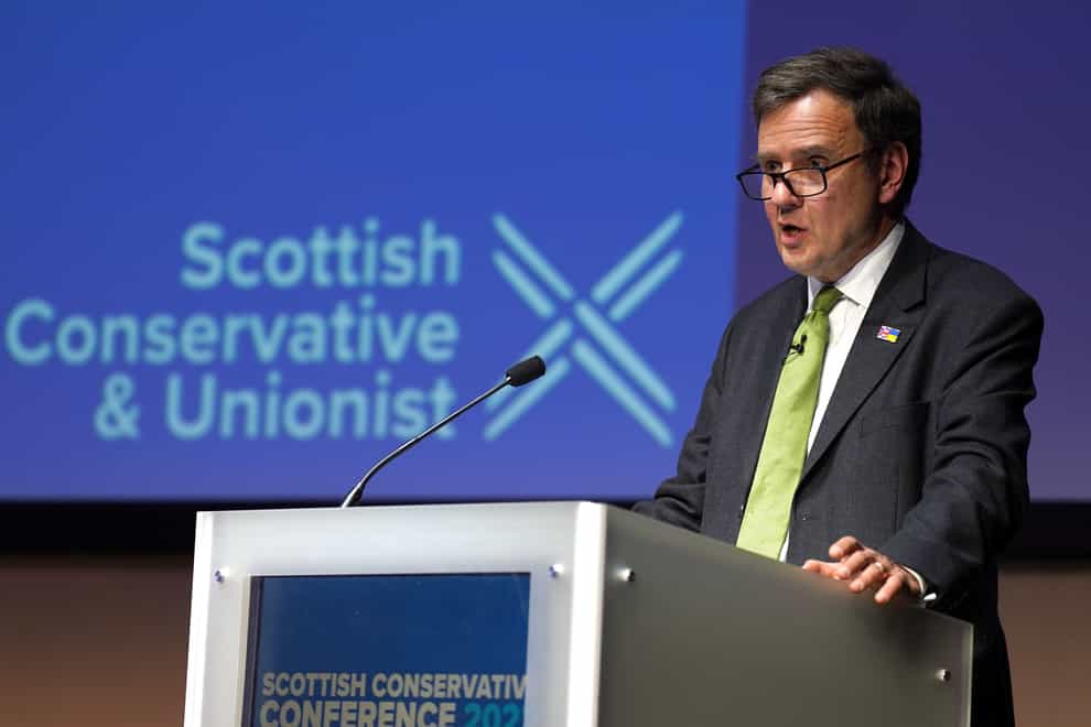 Conservative Party chairman Greg Hands said the SNP has been ‘weakened’ by recent turmoil (Andrew Milligan/PA)