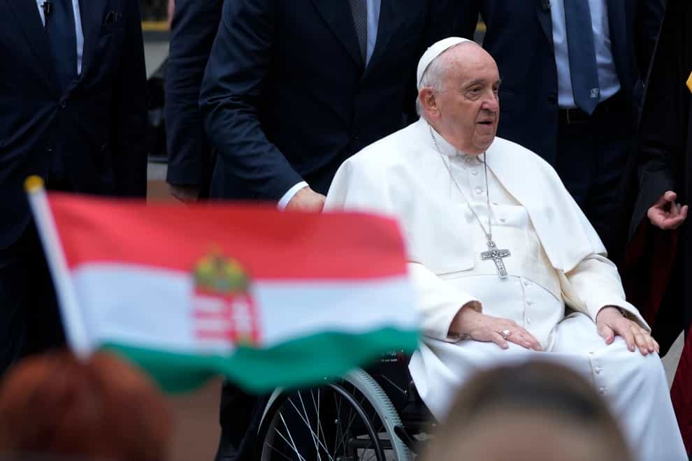 Pope Francis in Budapest, Hungary (Darko Vojinovic/AP)