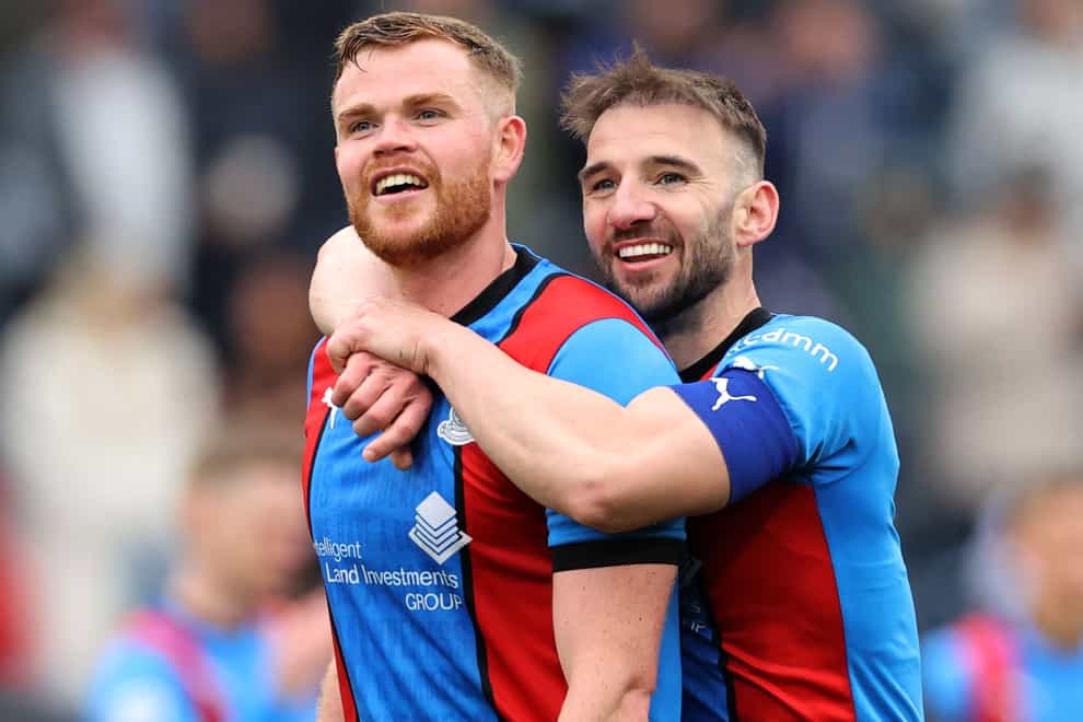 Inverness’s Scott Allardice (left) and captain Sean Welsh looking for promotion (Steve Welsh/PA)