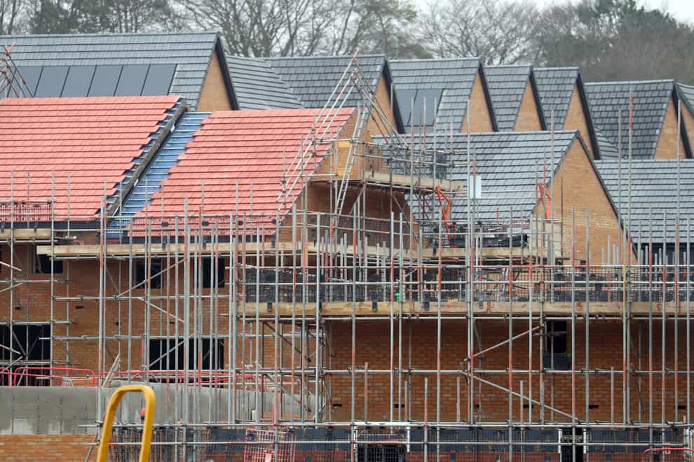 Labour said housebuilding is predicted to drop to the lowest rate since the Second World War (PA)