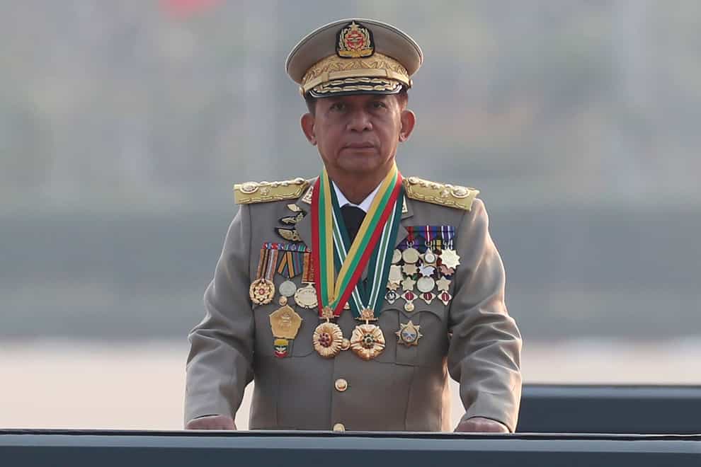 Senior Gen Min Aung Hlaing (AP)