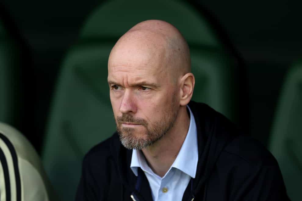 Erik ten Hag has been left in the dark over the club’s takeover (Isabel Infantes/PA)