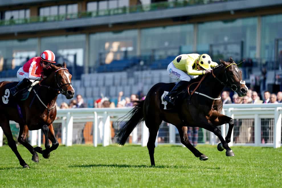 Cold Case and Clifford Lee (right) coming home to win the British Racing School 40th Anniversary Commonwealth Cup Trial Stakes at Ascot Racecourse, Berkshire. Picture date: Wednesday May 3, 2023. 9David Davies/PA)
